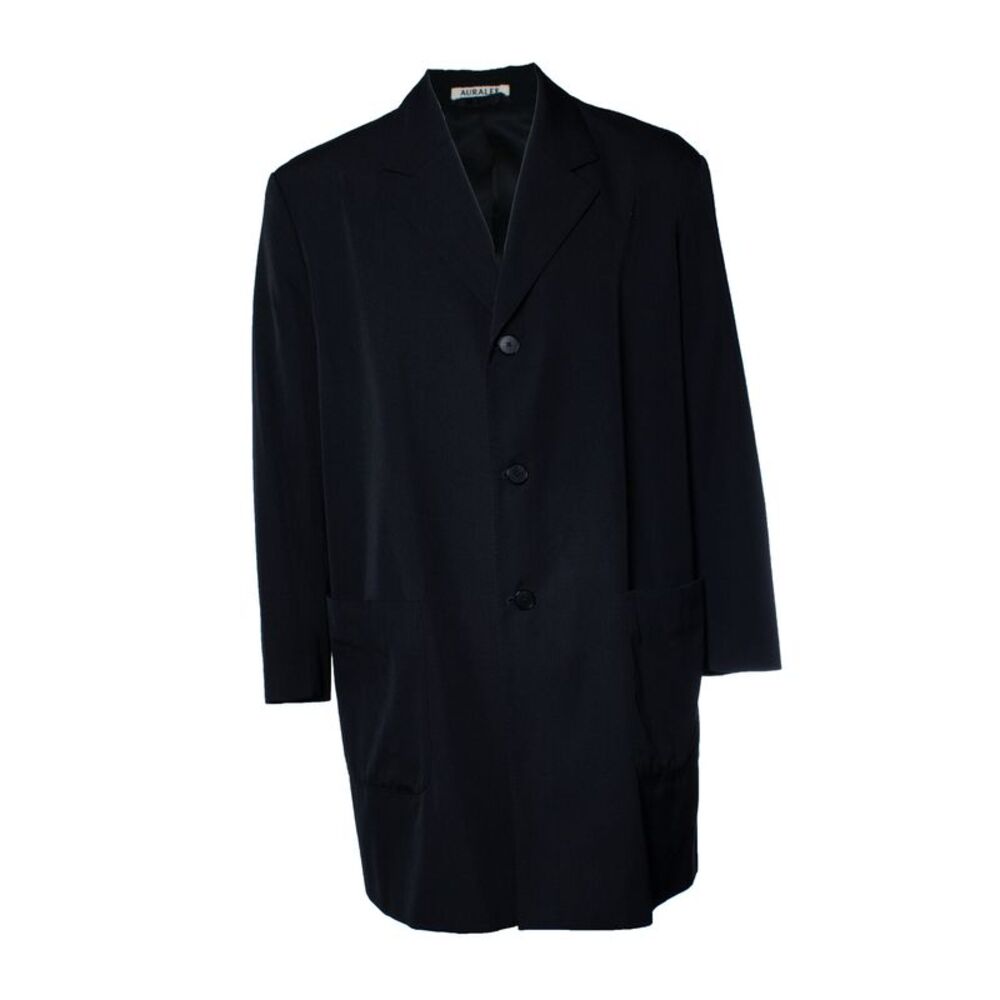 Auralee, black overcoat